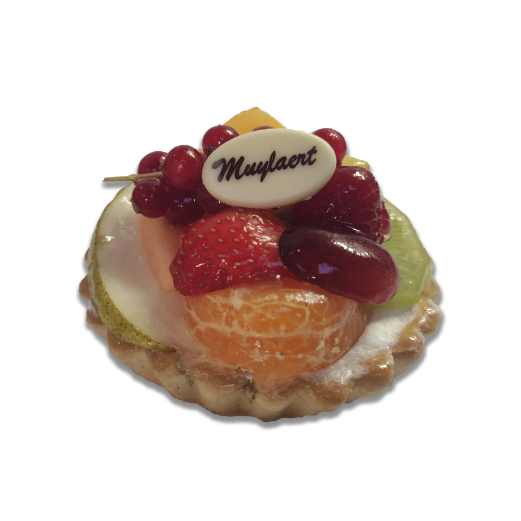 Fruittaartje met slagroom