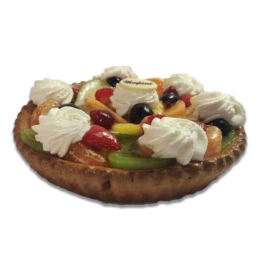 Fruittaart met zachte deeg & slagroom