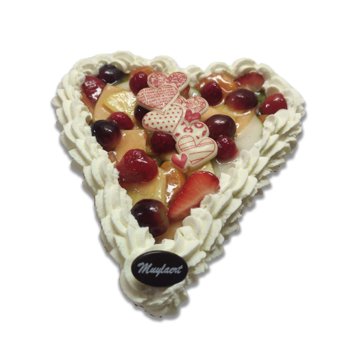 Valentijn - Fruittaart met slagroom